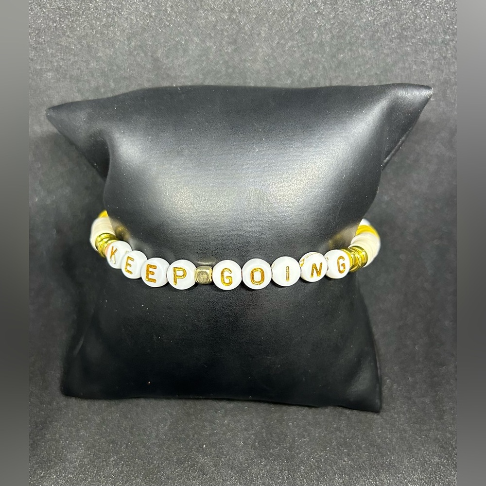 Keep Going (Motivational) Heishi Bracelet